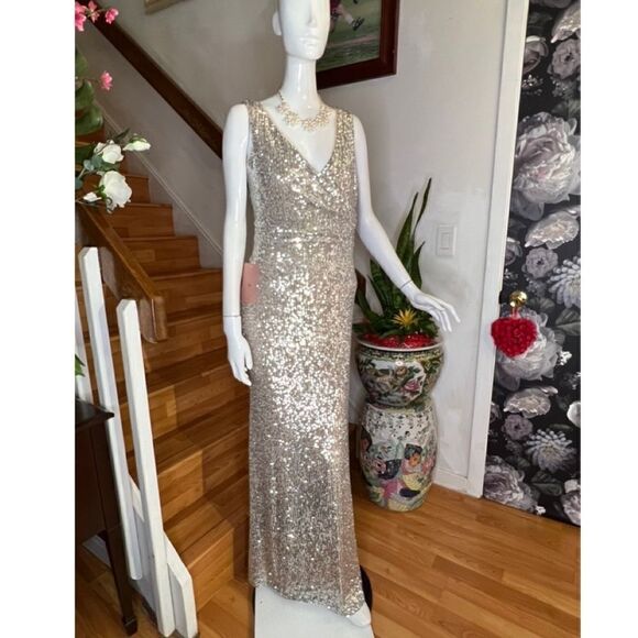 BHLDN Surrey Dress Silver Sequin dress - Picture 4 of 6